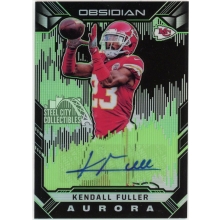 Kendall Fuller 2018 Panini Obsidian Aurora Green Autograph Card #AA-KF 23/25