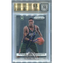 Giannis Antetokounmpo 2013-14 Panini Prizm Basketball Auto Rookie BGS 9.5 BAS 10