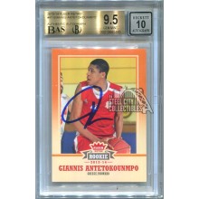 Giannis Antetokounmpo 2013-14 Fleer Retro Autograph Rookie #47 BGS 9.5 BAS 10