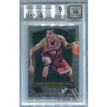 Giannis Antetokounmpo 2013-14 Panini Select Autograph Rookie Card #178 BGS 9 BAS 10