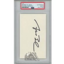 George W. Bush Autographed Cut- PSA 84377308
