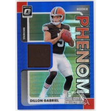 Dillon Gabriel 2025 Panini Donruss Optic Rookie Phenom Blue Hyper Jersey Card #RPBH-DGL