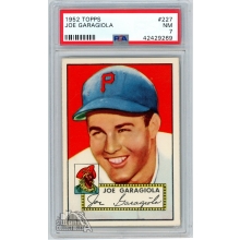 Joe Garagiola 1952 Topps Baseball Card #227 PSA 7 NM