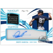 Deivi Garcia 2021 Panini Immaculate Clutch Rookie Tag Patch Autograph Card #CCR-DG 1/1