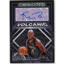 Kevin Garnett 2021-22 Panini Obsidian Volcanic Purple Autograph Card #VS-KGA 27/35