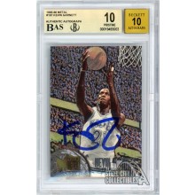 Kevin Garnett 1995-96 Fleer Metal Autograph Rookie Card #167 BGS 10 BAS 10