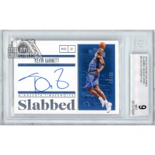 Kevin Garnett 2019-20 Panini Encased Slabbed Autographed Card #SL-KGN 8/25 BGS 9
