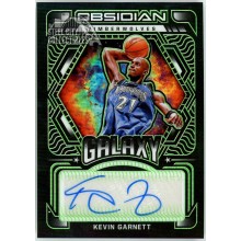 Kevin Garnett 2021-22 Panini Obsidian Galaxy Green Autograph Card #GA-KGA 17/25