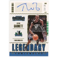 Kevin Garnett 2020-21 Panini Contenders Legendary Contenders Gold Autograph Card #LC-KGA 10/10