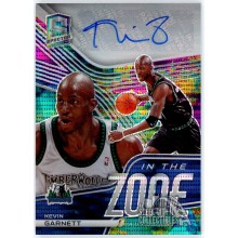 Kevin Garnett 2020-21 Panini Spectra In The Zone Prizm Auto Card #ITZ-KGA 01/35