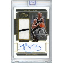 Kevin Garnett 2021-22 Panini One & One Gold Patch Autograph Card #JA-KGN 1/10