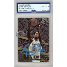 Kevin Garnett 1995-96 Fleer Metal Autograph Rookie #167 PSA/DNA 10 (New Blue)