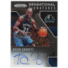 Kevin Garnett 2019-20 Panini Prizm Sensational Signatures Autograph Card #SS-KGN