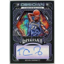 Kevin Garnett 2021-22 Panini Obsidian Galaxy Purple Autograph Card #GA-KGA 32/49