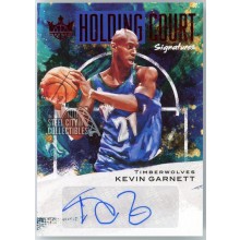 Kevin Garnett 2020-21 Panini Court Kings Holding Court Red Autograph Card #HC-KGA 3/49