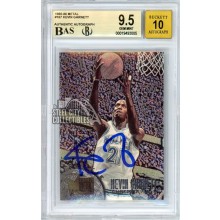 Kevin Garnett 1995-96 Fleer Metal Autograph Rookie Card #167 BGS 9.5 BAS 10