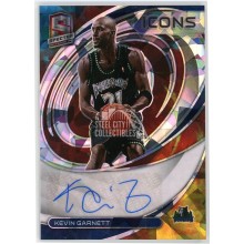 Kevin Garnett 2021-22 Panini Spectra Icons Astral Prizm Auto Card #IA-KVG 23/25