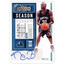 Kevin Garnett 2020-21 Panini Contenders Season Ticket Auto Card #VS-KGA 09/21