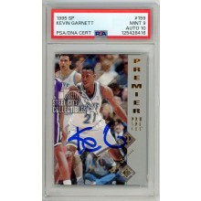 Kevin Garnett 1995-96 Upper Deck SP Autograph Rookie Card #159 PSA 9 PSA/DNA 10