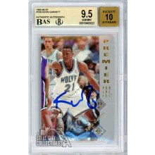 Kevin Garnett 1995-96 Upper Deck SP Autograph Rookie Card #159 BGS 9.5 BAS 10