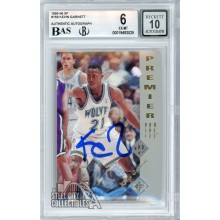 Kevin Garnett 1995-96 Upper Deck SP Autograph Rookie Card #159 BGS 6 BAS 10