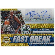 Kevin Garnett 2020-21 Panini Mosaic Fast Break Gold Autograph Card #FB-KGA 9/10