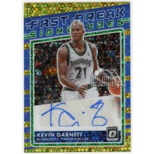 Kevin Garnett 2020-21 Panini Donruss Optic Fast Break Gold Autograph Card #FB-KGA 8/10