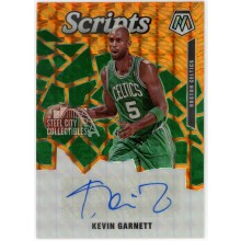 Kevin Garnett 2019-20 Panini Mosaic Scripts Orange Autograph Card #SC-KGN