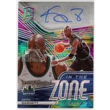 Kevin Garnett 2020-21 Panini Spectra In The Zone Autograph Card #ITZ-KGA 5/35