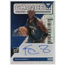 Kevin Garnett 2020-21 Panini Donruss Choice Signatures Auto Card #CS-KGN 13/49