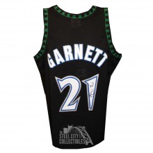 Kevin Garnett Autographed Timberwolves Black Mitchell & Ness Swingman Basketball Jersey - Fanatics