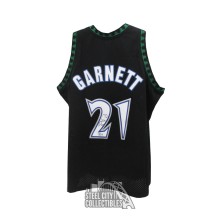 Kevin Garnett Autographed Minnesota Timberwolves Black Mitchell & Ness XL Basketball Jersey - BAS