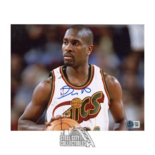 Gary Payton Autographed Seattle 8x10 Basketball Photo - BAS (White Jersey)