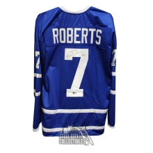 Gary Roberts Autographed Toronto Custom Blue Hockey Jersey - BAS