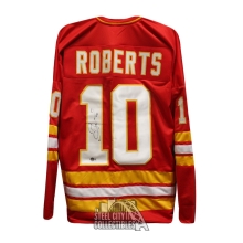 Gary Roberts Autographed Calgary Custom Red Hockey Jersey - BSA
