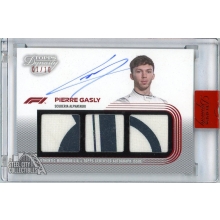 Pierre Gasly 2022 Topps Dynasty F1 Triple Relic Patch Autograph Card #SDTRA-PGI 1/10