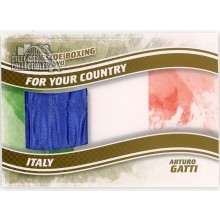 Arturo Gatti 2011 ITG Ringside Boxing For Your Country Gold Trunks Card #FYC-16 /10 (Blue)