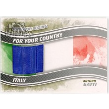 Arturo Gatti 2011 ITG Ringside Boxing For Your Country Silver Trunks Card #FYC-16 (Blue)