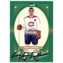 Bernie "Boom Boom" Geoffrion 2001-02 Parkurst Autograph Card #PA-14