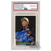 Eddie George 1996 Topps Autograph "Heisman 95" RC Card #435 PSA/DNA 10