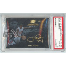 Paul George 2013-14 Upper Deck Black Autograph Card #S-PG 48/75 PSA 10