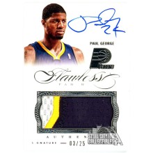 Paul George 2012-13 Panini Flawless Patch Autograph Card #15 03/25