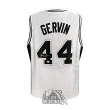 George Gervin Autographed Iceman Custom White Basketball Jersey - JSA (Old Sticker)