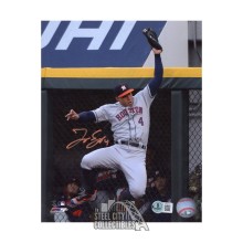 George Springer Autographed Houston 8x10 Baseball Photo - BAS (Home Run Robbery)