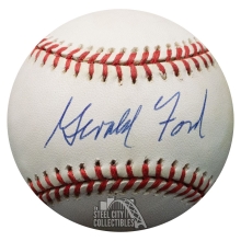 Gerald Ford Autographed ONL Len Coleman Baseball- JSA X73484