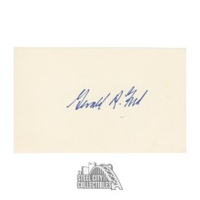 Gerald Ford Autographed Index Card - PSA/DNA LOA
