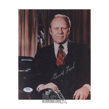 Gerald Ford Autographed 8x10 Photo Presidential Portrait- PSA/DNA LOA AG86102