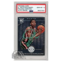 Giannis Antetokounmpo 2013-14 Panini Totally Certified Autograph Rookie Card #236 PSA/DNA 10 (Green)