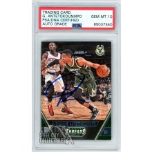 Giannis Antetokounmpo 2015-16 Panini Threads Autograph Card #115 PSA/DNA 10