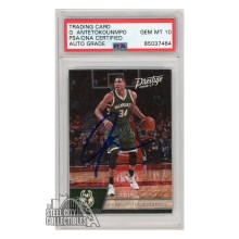 Giannis Antetokounmpo 2016-17 Panini Prestige Autograph Card #15 PSA/DNA 10